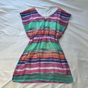 Striped, short summer dress
